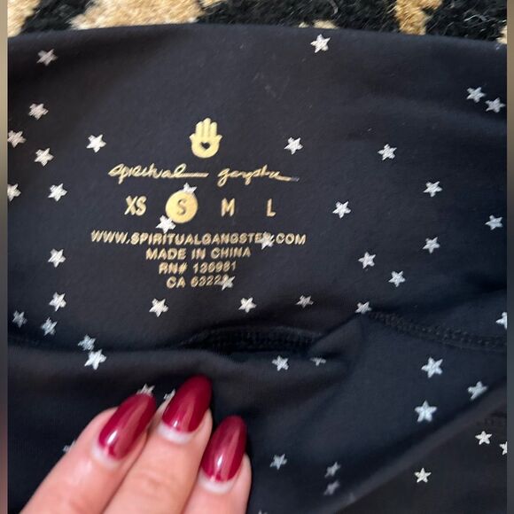 Spiritual Gangster 'Night Sky Active Print' High Waisted Legging Sz S - Picture 6 of 6